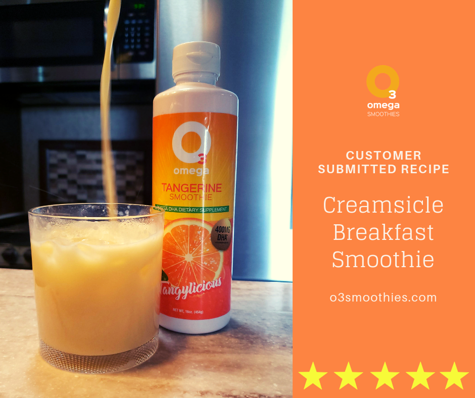 3-Ingredient Creamsicle Breakfast Smoothie