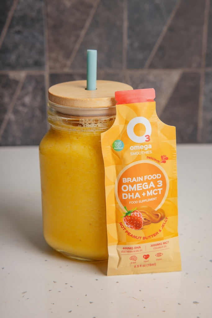 Vanilla Fudge O3Omega® DHA + MCT Supplement 30 Serving Bottle - O3 Smoothies