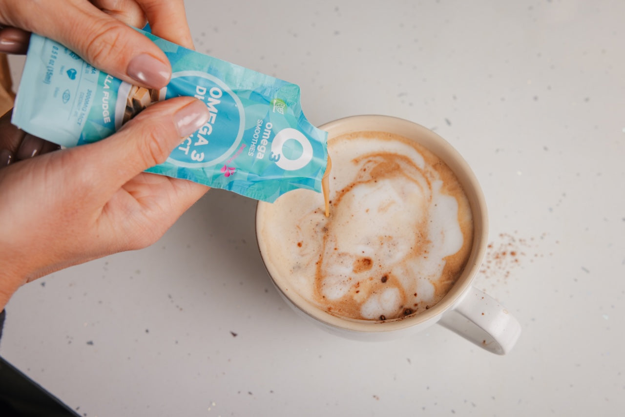 Vanilla Fudge O3Omega® DHA + MCT Supplement 30 Serving Bottle - O3 Smoothies