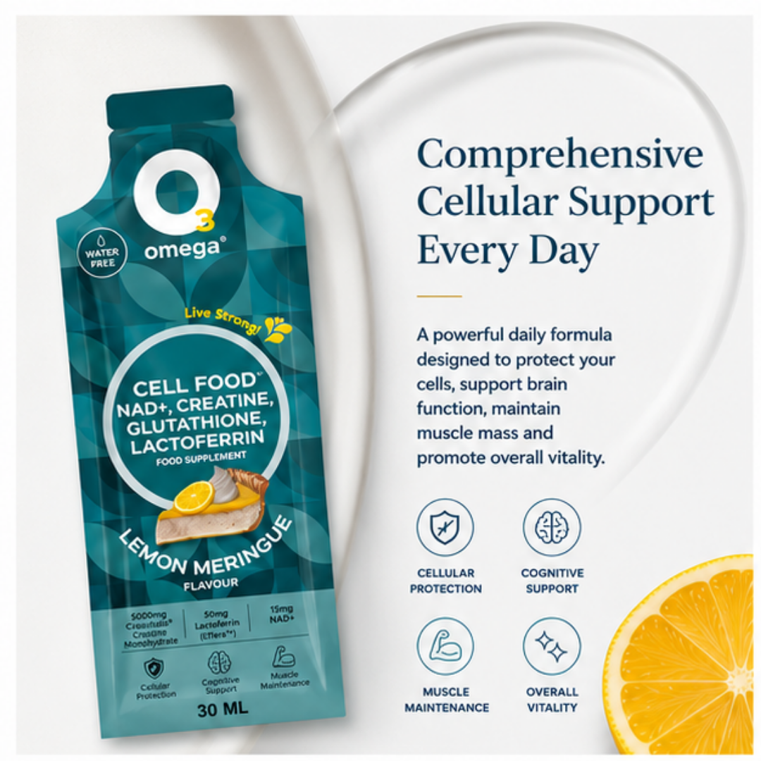 O3Omega® Longevity Supplement in Lemon Meringue Flavour - O3 Smoothies