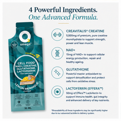 O3Omega® Longevity Supplement in Lemon Meringue Flavour - O3 Smoothies