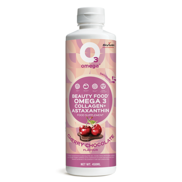Cherry Chocolate O3Omega® Hawaiian Astaxanthin + Bovine Collagen