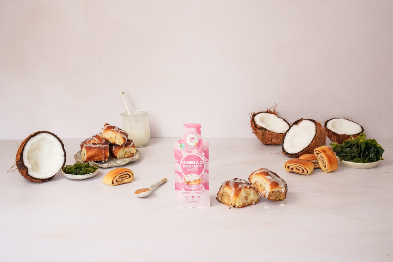 Cinnamon Bun O3Omega® DHA + MCT Smoothie Supplement