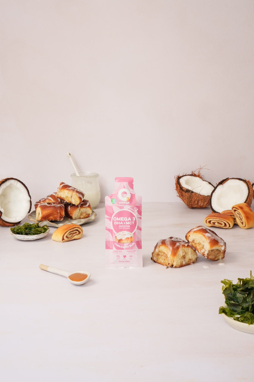 Cinnamon Bun O3Omega® DHA + MCT Smoothie Supplement