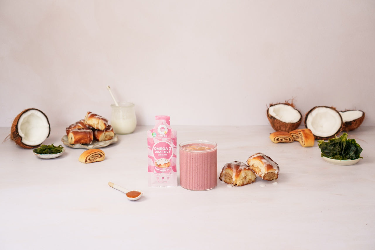 Cinnamon Bun O3Omega® DHA + MCT Smoothie Supplement