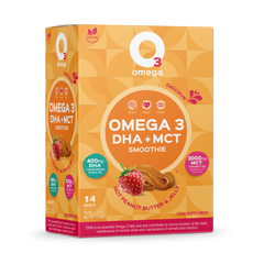 Not Peanut Butter & Jelly O3Omega® DHA + MCT Smoothie Supplement - O3 Smoothies