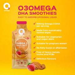 Not Peanut Butter & Jelly O3Omega® DHA + MCT Smoothie Supplement 20.00% Off Auto renew - O3 Smoothies