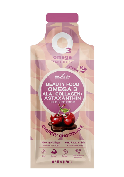 Cherry Chocolate O3Omega® Hawaiian Astaxanthin + Bovine Collagen Pepti