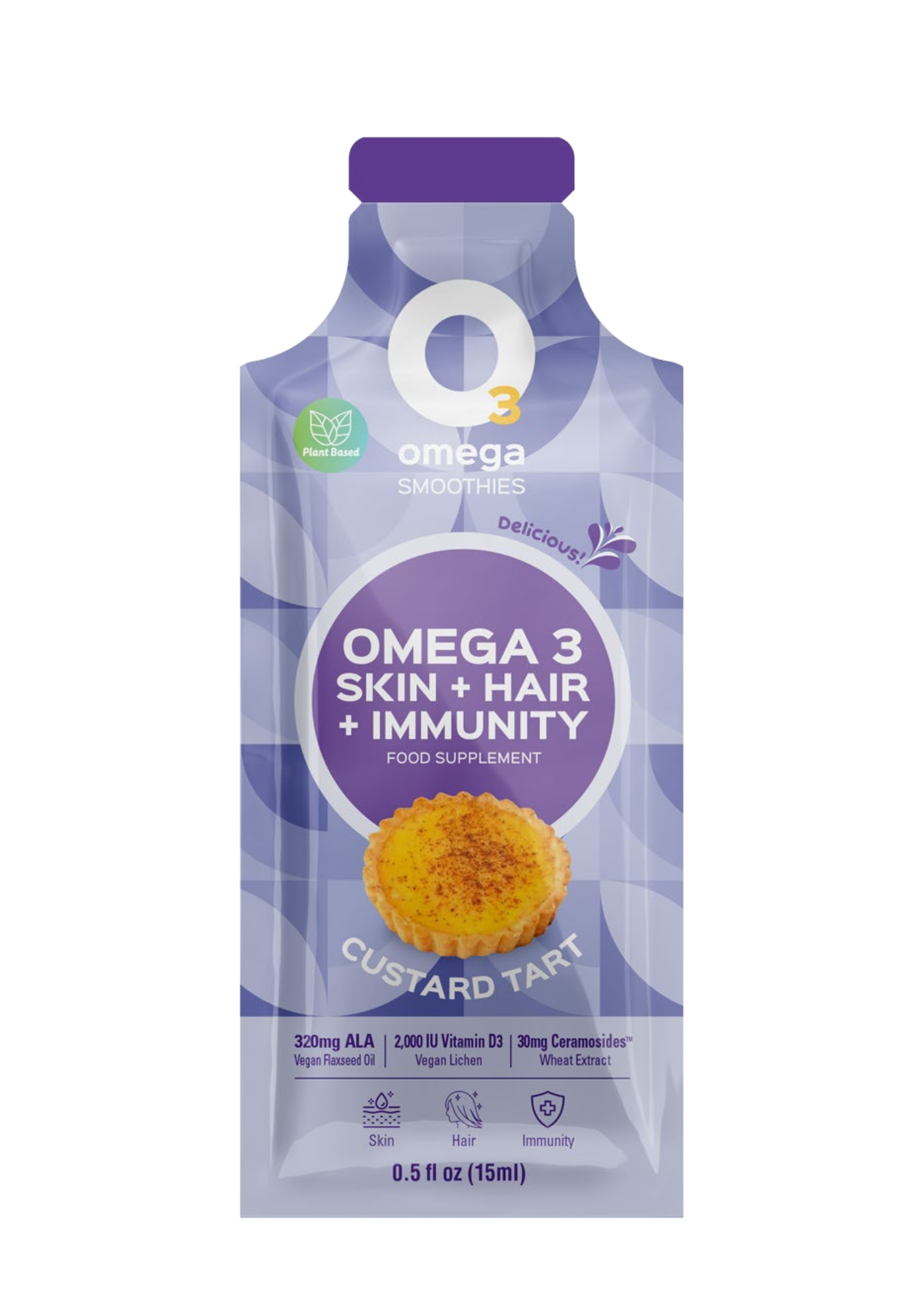 Custard Tart O3Omega® Skin, Hair & Immunity Smoothie Supplement