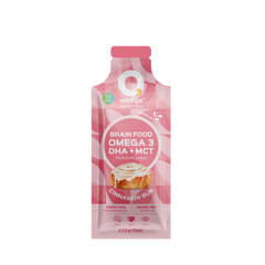 Cinnamon Bun Brain food o3smoothies omega 3 dha mct oil sachet algae memory focus eye support 
