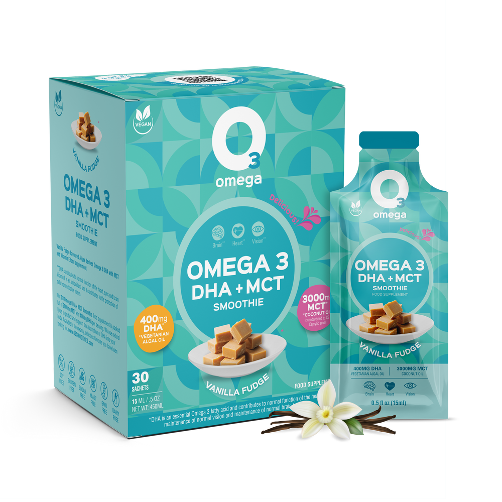 Vanilla Fudge O3Omega® DHA + MCT Smoothie Supplement